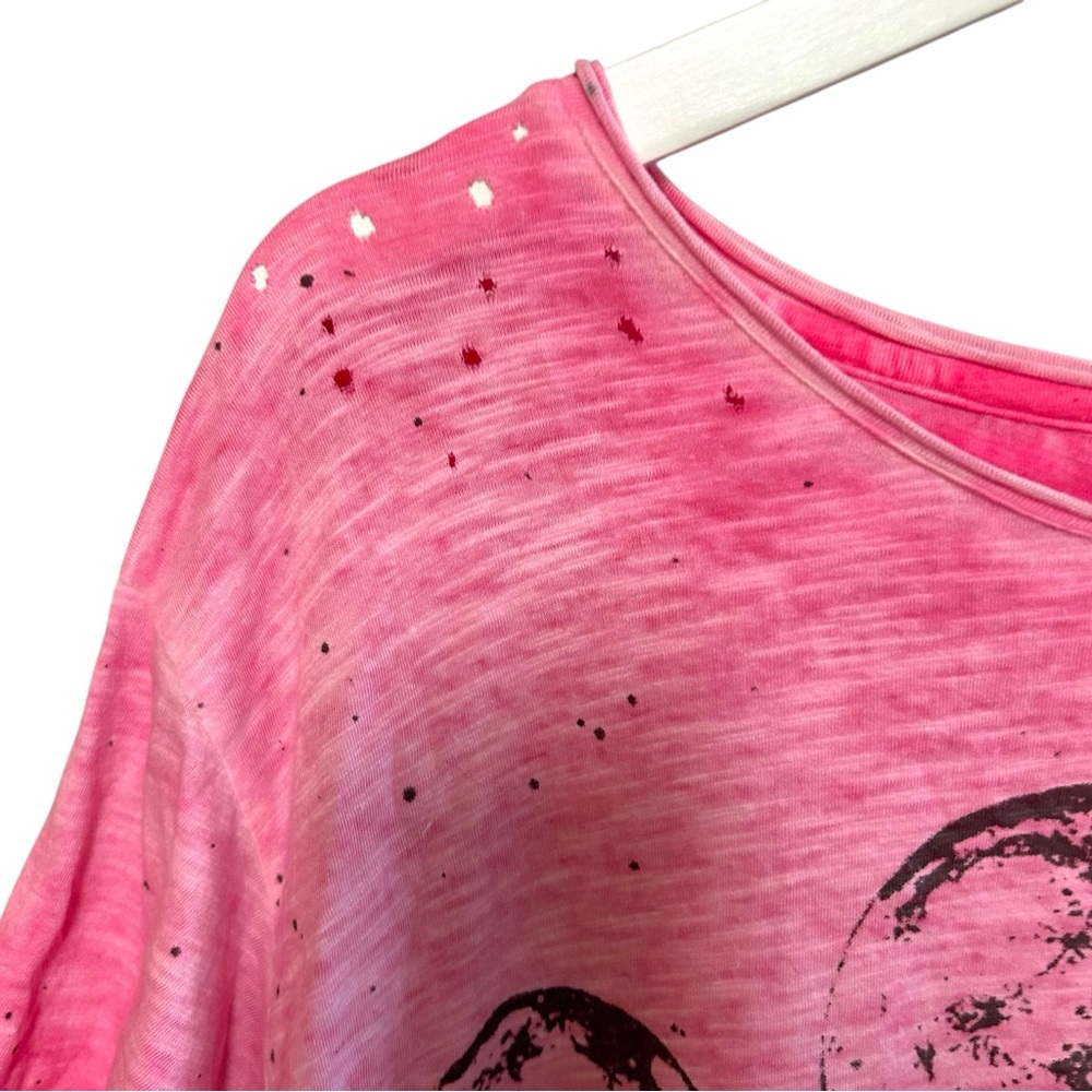 Magnolia pearl moon phase T-shirt orbital velocity graphic boyfriend distressed - Picture 7 of 16
